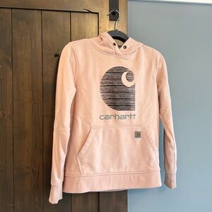 Carhartt Soft Pink Relaxed Fit Hoodie | Size S